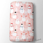 Baby Pink Christmas Digital Printed Fabric Manufacture In Surat India